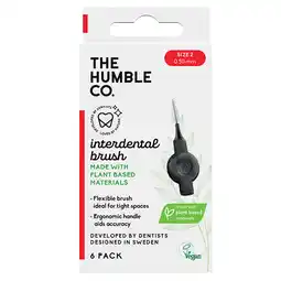Holland & Barrett 2e product 50% korting | The Humble Co Interdental Brush Size 2 (0,50 mm) - 6 stuks aanbieding