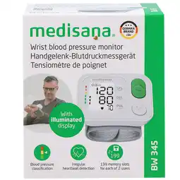 Holland & Barrett 2e product 50% korting | Medisana BW 345 Bloeddrukmeter Pols - 1 stuk aanbieding