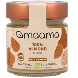 Holland & Barrett 2e product 50% korting | Maama 100% Almond Spread - 180g aanbieding