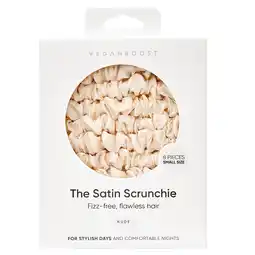 Holland & Barrett 2e product 50% korting | VeganBoost Satin Scrunchies Nude - 8 stuks aanbieding