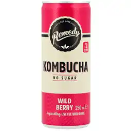 Holland & Barrett 2e product 50% korting | Remedy Kombucha Wild Berry - 250ml aanbieding