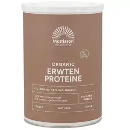 Holland & Barrett Mattisson Biologische Erwten Proteïne Poeder 80% - 350g aanbieding