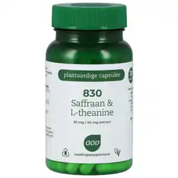 Holland & Barrett 2e product 50% korting | AOV 830 Saffraan & L-theanine - 30 Capsules aanbieding