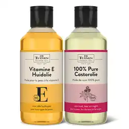 Holland & Barrett De Tuinen Oliën Bundel - Vitamine E Huidolie & Castorolie aanbieding
