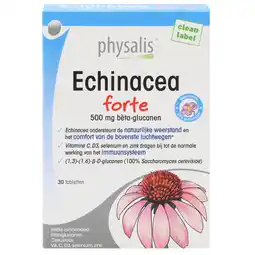 Holland & Barrett 2e product 50% korting | Physalis Echinacea Forte - 30 tabletten aanbieding