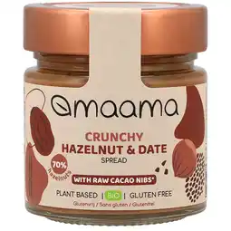 Holland & Barrett 2e product 50% korting | Maama Crunchy Hazelnut & Date Spread - 180g aanbieding