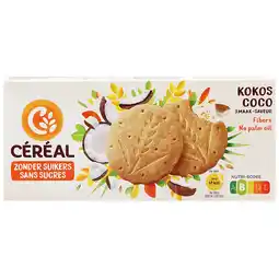 Holland & Barrett 2e product 50% korting | Céréal Kokos Koekjes Zonder Suiker - 132g aanbieding