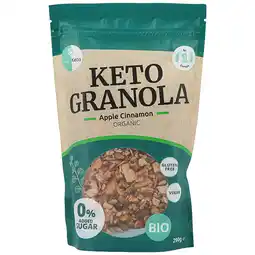 Holland & Barrett Go-Keto Keto Granola Appel Kaneel Bio - 290g aanbieding