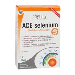 Holland & Barrett 2e product 50% korting | Physalis ACE Selenium + Groene Thee (45 Tabletten) aanbieding