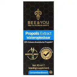Holland & Barrett 2e product 50% korting | BEE&YOU Propolis extract 10% in water oplosbaar - 30 ml aanbieding