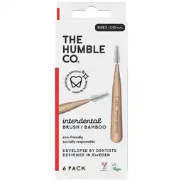 Holland & Barrett 2e product 50% korting | The Humble Co. Interdental Brush Bamboo Size 2 (0,50 mm) - 6 stuks aanbieding