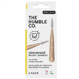 Holland & Barrett 2e product 50% korting | The Humble Co. Interdental Brush Bamboo Size 4 (0,70 mm) - 6 stuks aanbieding