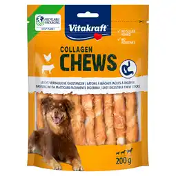 Zooplus Voordeelpakket: 4x,200g Vitakraft Chews Collagen Stick Kip Hondensnacks aanbieding