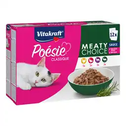 Zooplus Vitakraft Poésie Classic Sauce Mixpakket - 24 x 85 g - Saus (Kip, Eend, Lam, Wild) aanbieding