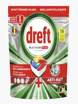 Flink Dreft Platinum plus vaatwascapsules citroen 19st aanbieding