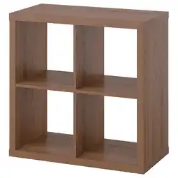 IKEA Kallax Open kast, bruin walnootpatroon, 77x77 cm aanbieding