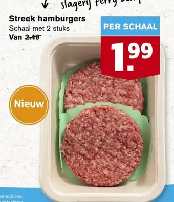 Hoogvliet Streek hamburgers aanbieding