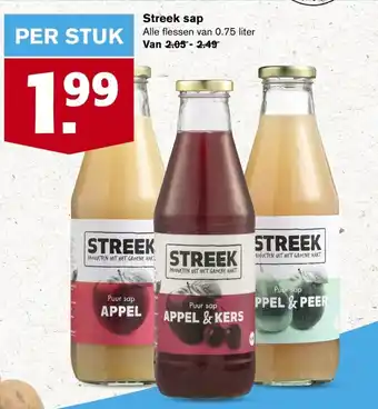 Hoogvliet Streek sap aanbieding