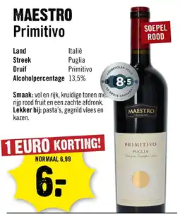 Dirck 3 Maestro Primitivo aanbieding