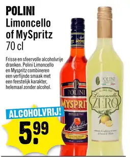 Dirck 3 Polini Limoncello of Myspritz aanbieding