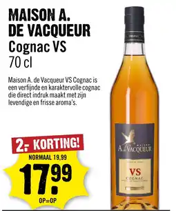 Dirck 3 Maison A. de Vacqueur Cognac VS aanbieding