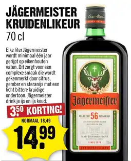 Dirck 3 Jägermeister kruidenlikeur aanbieding