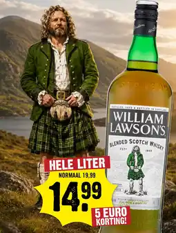 Dirck 3 William lawson's blended scotch whisky aanbieding