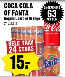 Dirck 3 coca cola of fanta aanbieding