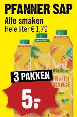 Dirck 3 Pfanner sap aanbieding