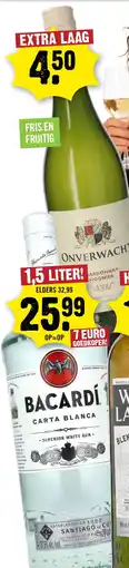 Dirck 3 bacardi carta blanca aanbieding