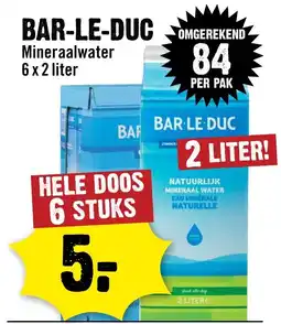Dirck 3 bar-le-duc mineraalwater aanbieding
