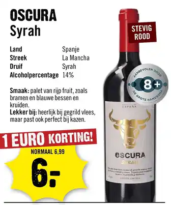 Dirck 3 Oscura Syrah aanbieding