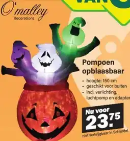 Van Cranenbroek O'malley Pompoen opblaasbaar aanbieding