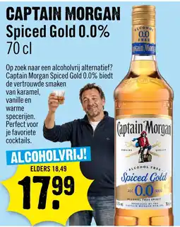 Dirck 3 Captain Morgan Spiced Gold 0.0% aanbieding