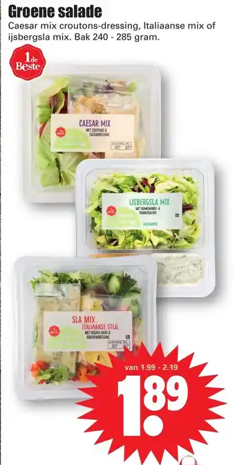 Dirk Groene salade 240-285g aanbieding