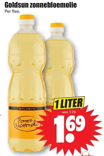 Dirk Goldsun zonnebloemolie 1L aanbieding