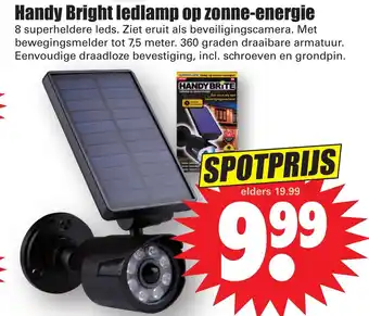 Dirk Handy bright ledlamp op zonne-energie aanbieding