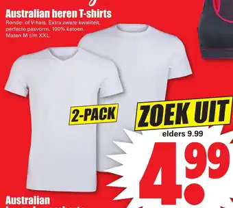 Dirk Australian heren T-shirts aanbieding