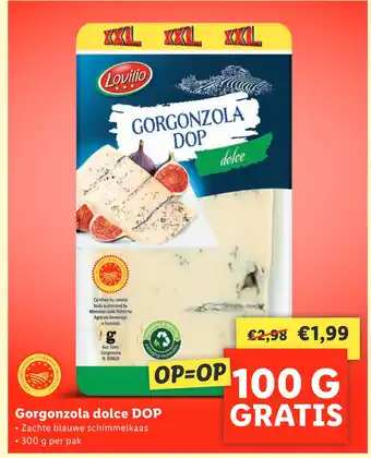 Lidl Gorgonzola dolce DOP aanbieding