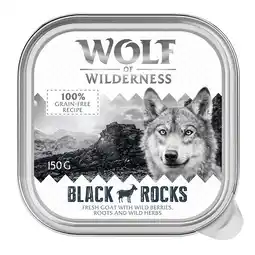 Zooplus 6x150g Adult Black Rocks Geit Wolf of Wilderness Hondenvoer nat aanbieding
