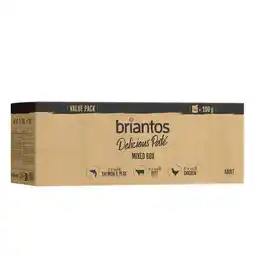 Zooplus briantos Delicious Paté Voordeelpak, 44 x 100 g - Mixpakket (Kip, Rund & Zalm) Delicious Paté aanbieding