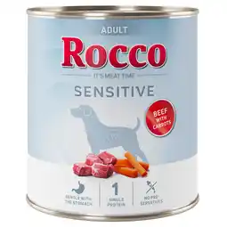 Zooplus Rocco Sensitive 6 x 800 g Hondenvoer - Nieuw Receptuur- 6 x 800 g: Rund met Wortelen aanbieding