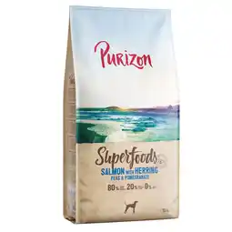 Zooplus Purizon Superfoods zalm met haring, doperwten en granaatappel - 12 kg aanbieding