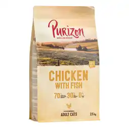 Zooplus 2,5kg Adult Kip met Vis Purizon Kattenvoer aanbieding