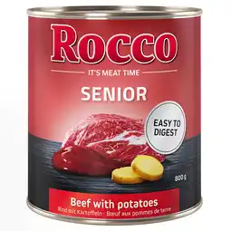 Zooplus Rocco Senior 6 x 800 g Hondenvoer - Rocco Senior Rund met Aardappelen aanbieding