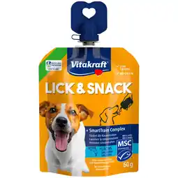 Zooplus 16x60g zalm Vitakraft Lick & Snack SmartTrain Complex hondensnacks aanbieding