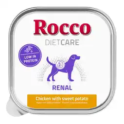 Zooplus 10x150g Rocco Diet Care Renal Kip met Zoete Aardappel Kuipje Hondennatvoer aanbieding