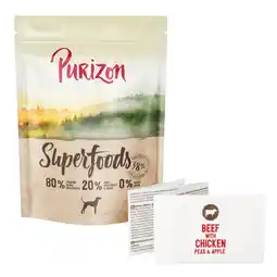 Zooplus Purizon Superfoods rundvlees met kip, erwten en appels - 100 g aanbieding