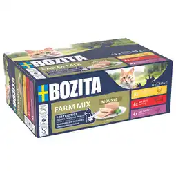 Zooplus 12x85g Bozita Mousse Mixed Farm natvoer voor katten aanbieding