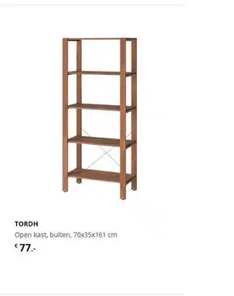 IKEA Tordh Open Kast Buiten 70x35x161 Cm aanbieding